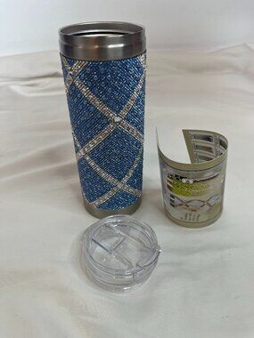 Jacqueline Kent Light Blue Cross Tumbler